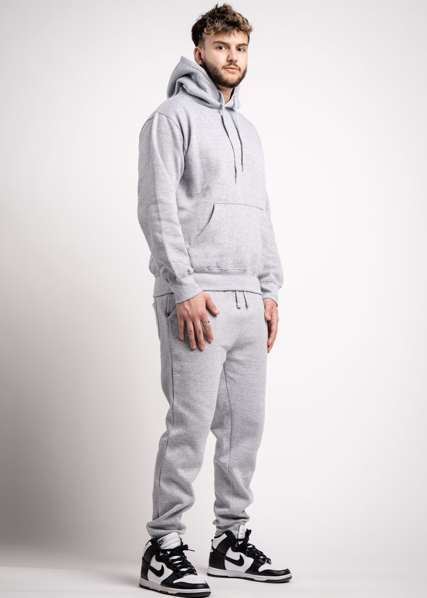 Heather Gray Heavy Blend Fleece SweatSuit