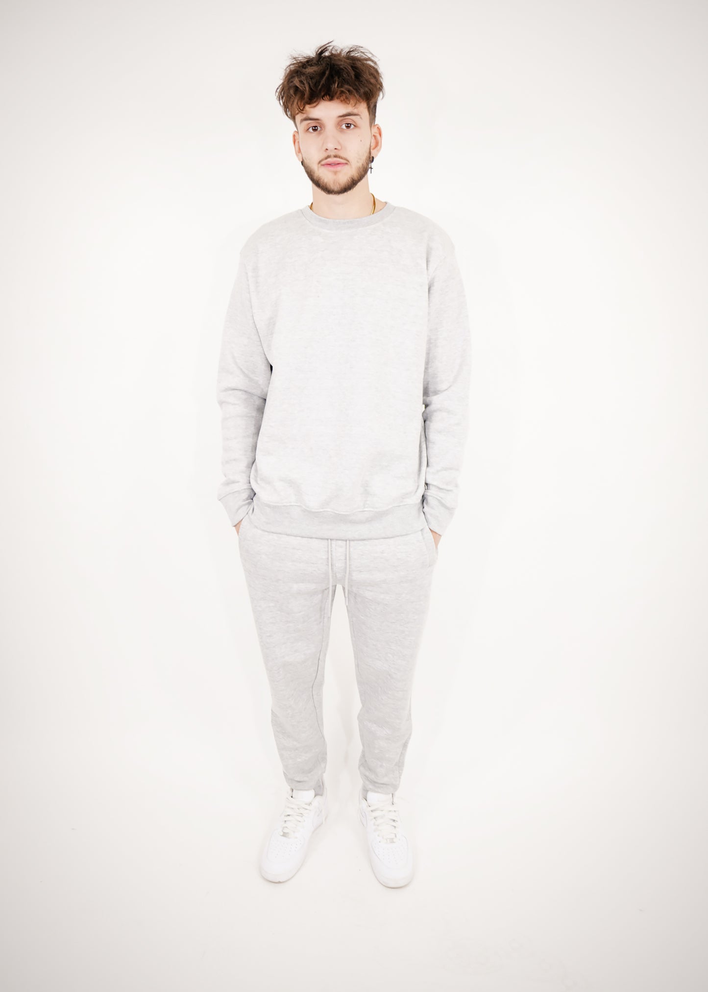 Tight Fleece Crew-Neck SweatSuit