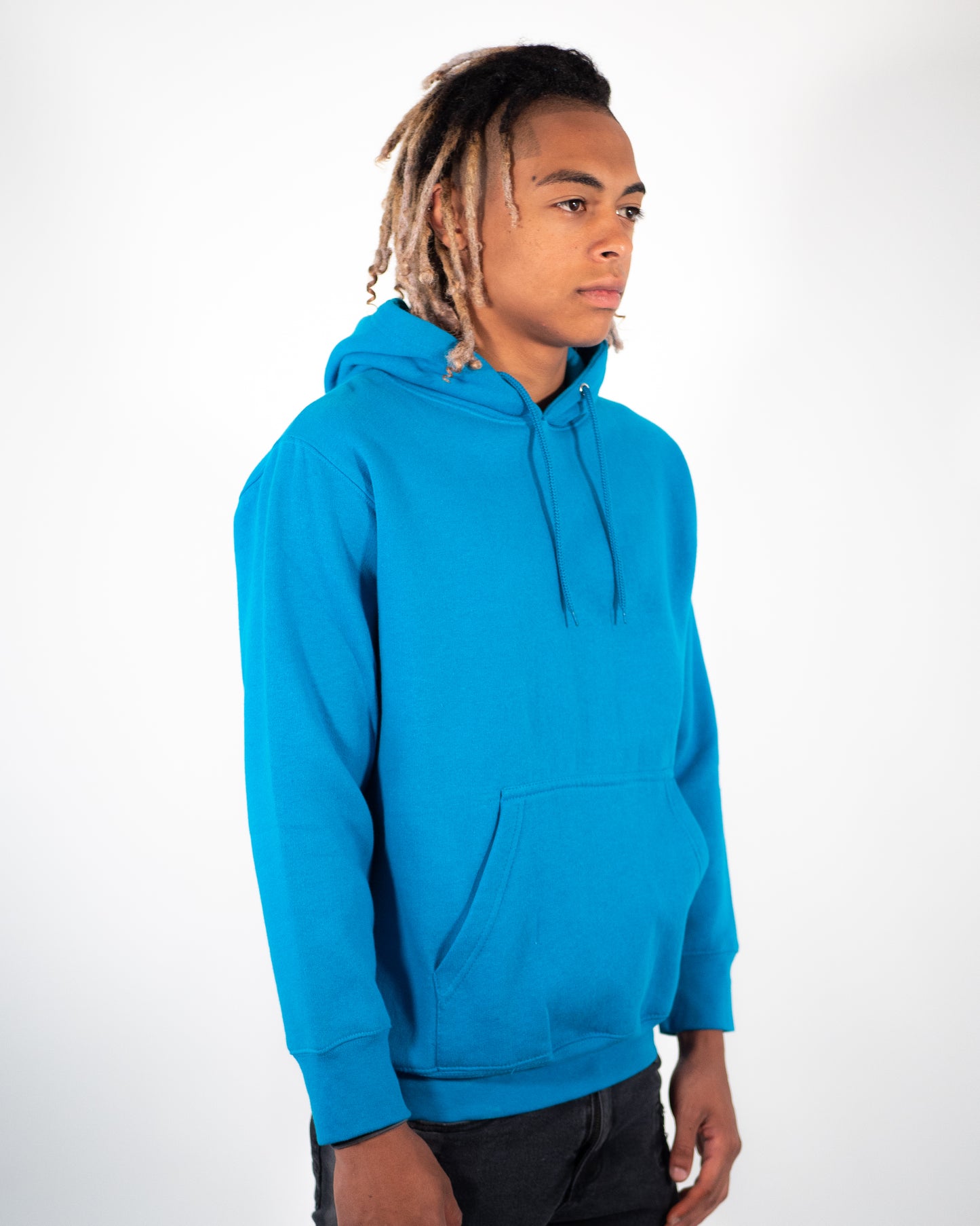 Turquoise Heavy Blend Fleece Hooded Sweatshirt