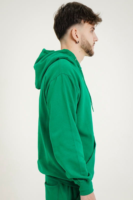 Kelly Green Heavy Blend Fleece Hooded Sweatshirt