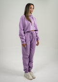 Lilac Crop Top SweatSuit