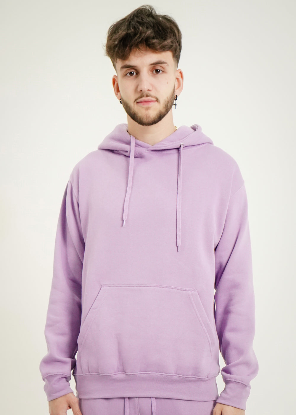 Lilac Heavy Blend Fleece Hooded Sweatshirt