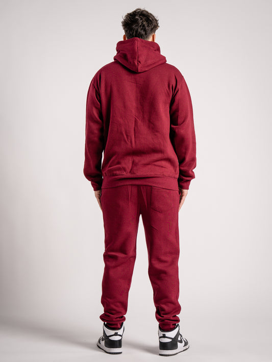 Maroon Heavy Blend Fleece SweatSuit