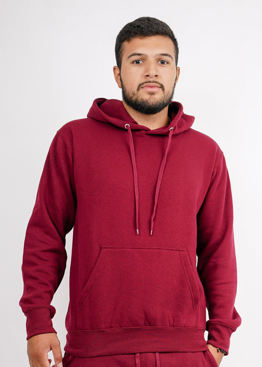 Maroon Heavy Blend Fleece Hooded Sweatshirt