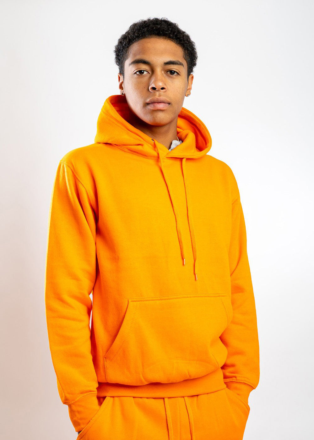Neon Orange Heavy Blend Fleece Sweatshirt