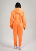 Neon Orange Crop Top SweatSuit