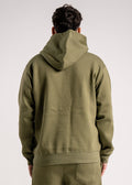 Olive Green Heavy Blend Fleece Hooded Sweatshirt