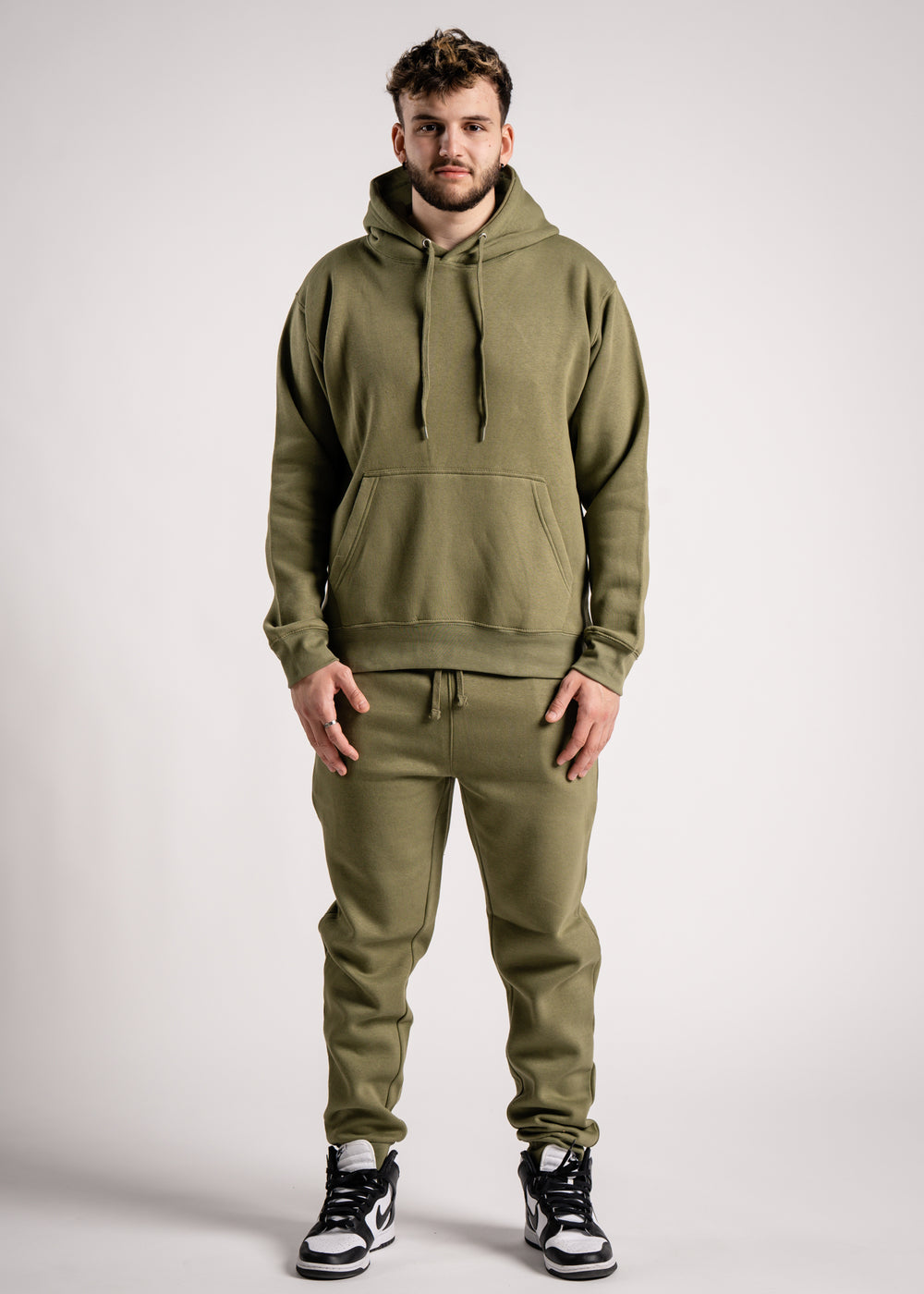 Olive Green Heavy Blend Fleece SweatSuit