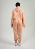 Peach Crop Top SweatSuit