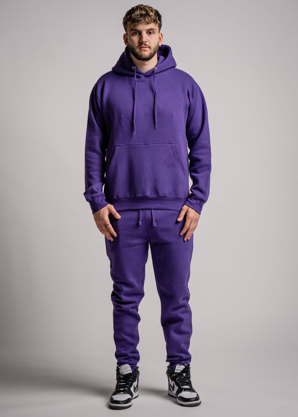 Purple Heavy Blend Fleece SweatSuit