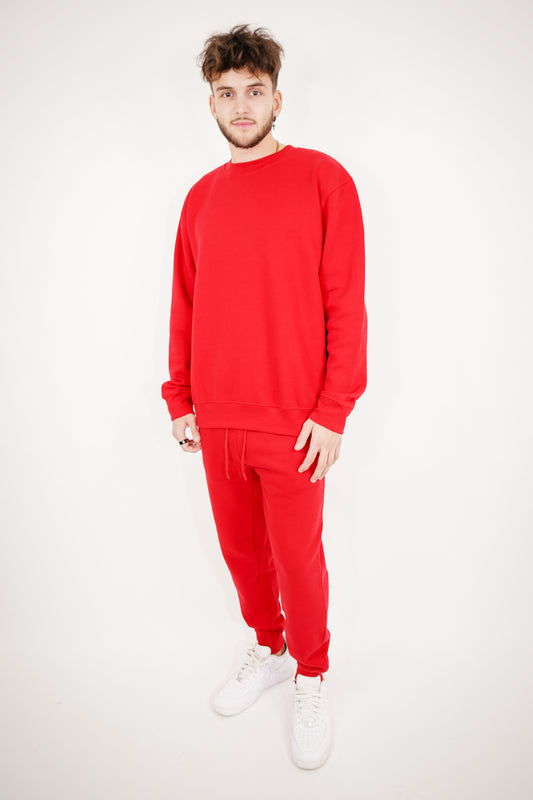 Tight Fleece Crew-Neck SweatSuit