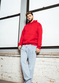 Red Heavy Blend Fleece Hooded Sweatshirt