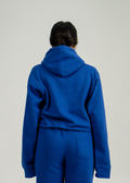 Royal Blue Hooded Crop Top