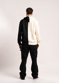 Split Color Heavy Blend Fleece Hooded Sweatshirt