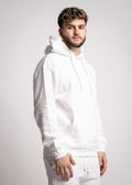 White Heavy Blend Fleece Hooded Sweatshirt