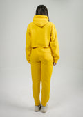 Yellow Crop Top SweatSuit